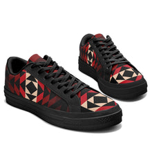 Load image into Gallery viewer, Black Rose Aapisi Low Top Canvas Shoes Black Sole aapisi Herman 
