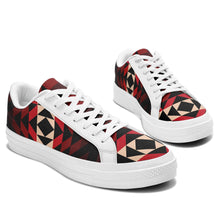 Load image into Gallery viewer, Black Rose Aapisi Low Top Canvas Shoes White Sole aapisi Herman 
