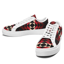 Load image into Gallery viewer, Black Rose Aapisi Low Top Canvas Shoes White Sole aapisi Herman 
