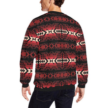 Load image into Gallery viewer, Black Rose All Over Print Crewneck Sweatshirt for Men (Model H18) shirt e-joyer 
