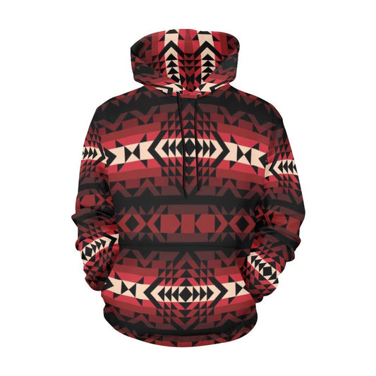 Black Rose All Over Print Hoodie for Women (USA Size) (Model H13) All Over Print Hoodie for Women (H13) e-joyer 