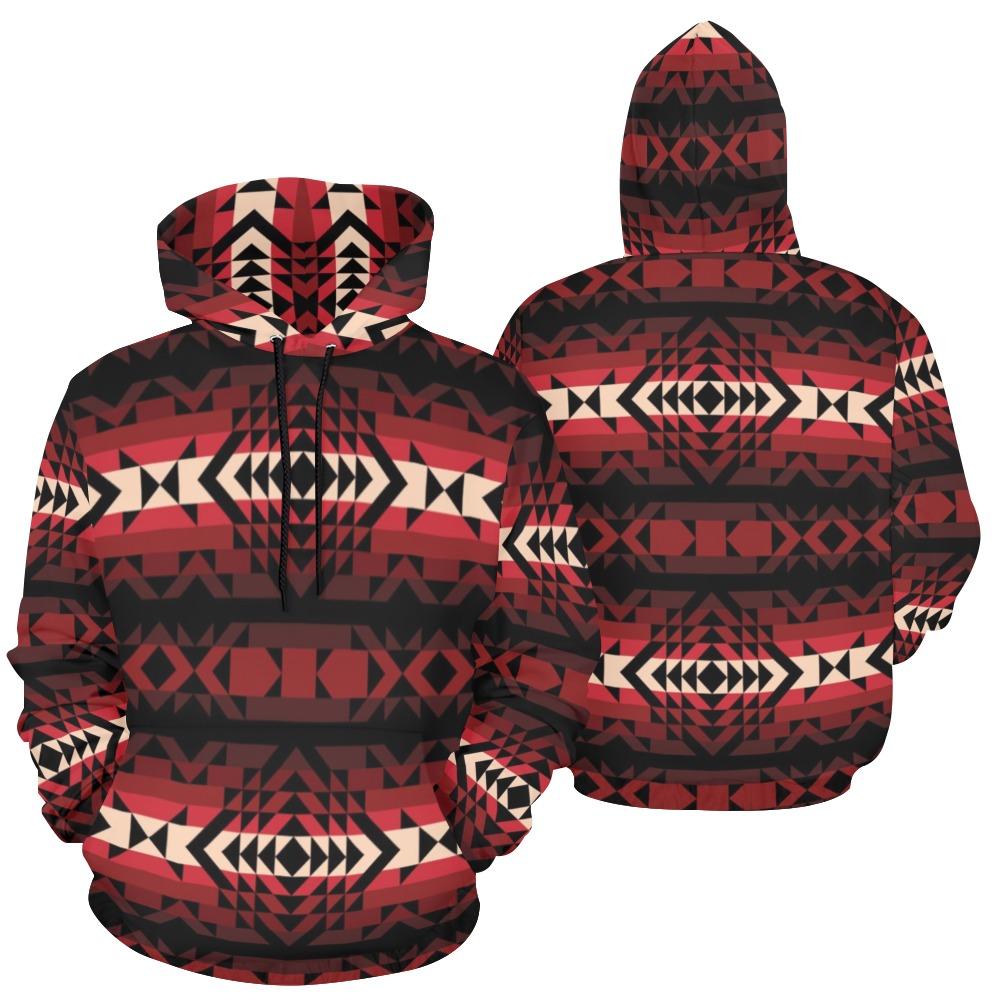 Black Rose All Over Print Hoodie for Women (USA Size) (Model H13) All Over Print Hoodie for Women (H13) e-joyer 