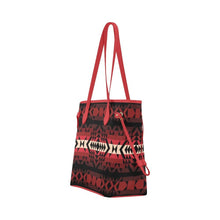 Load image into Gallery viewer, Black Rose Clover Canvas Tote Bag (Model 1661) Clover Canvas Tote Bag (1661) e-joyer 
