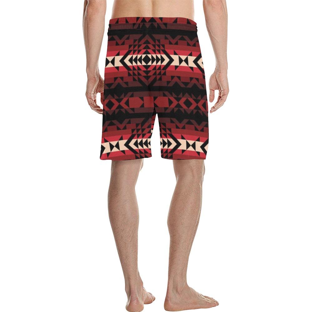 Black Rose Men's All Over Print Casual Shorts (Model L23) short e-joyer 