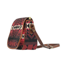 Load image into Gallery viewer, Black Rose Saddle Bag/Large (Model 1649) bag e-joyer 
