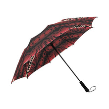 Load image into Gallery viewer, Black Rose Semi-Automatic Foldable Umbrella (Model U05) Semi-Automatic Foldable Umbrella e-joyer 
