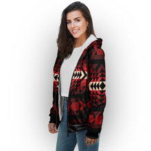 Load image into Gallery viewer, Black Rose Sherpa Hoodie hoodie Herman 
