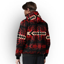 Load image into Gallery viewer, Black Rose Sherpa Hoodie hoodie Herman 
