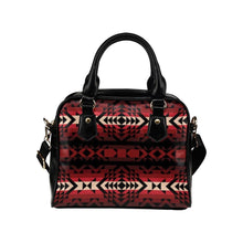 Load image into Gallery viewer, Black Rose Shoulder Handbag (Model 1634) Shoulder Handbags (1634) e-joyer 
