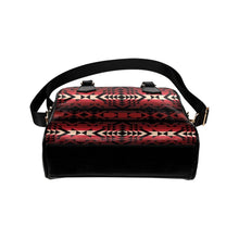 Load image into Gallery viewer, Black Rose Shoulder Handbag (Model 1634) Shoulder Handbags (1634) e-joyer 
