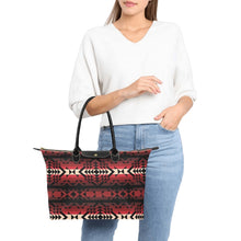 Load image into Gallery viewer, Black Rose Single-Shoulder Lady Handbag (Model 1714) bag e-joyer 
