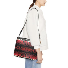 Load image into Gallery viewer, Black Rose Small Shoulder Bag (Model 1710) Small Shoulder Bag (1710) e-joyer 
