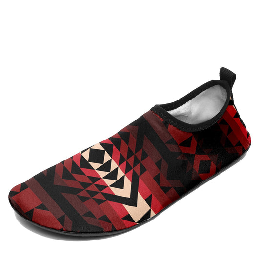 Black Rose Sockamoccs – Unisex Slip-On Shoes by 49 Dzine