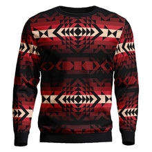 Load image into Gallery viewer, Black Rose Unisex Crewneck Long Sleeve Top 49 Dzine 
