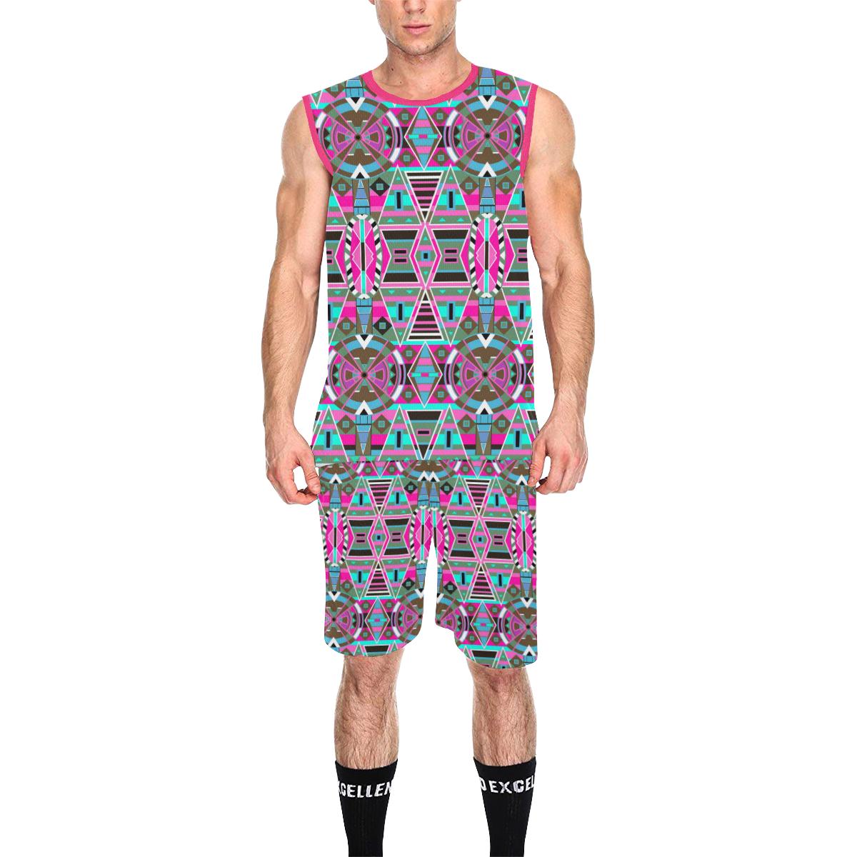 Blood Captive Large All Over Print Basketball Uniform Basketball Uniform e-joyer 