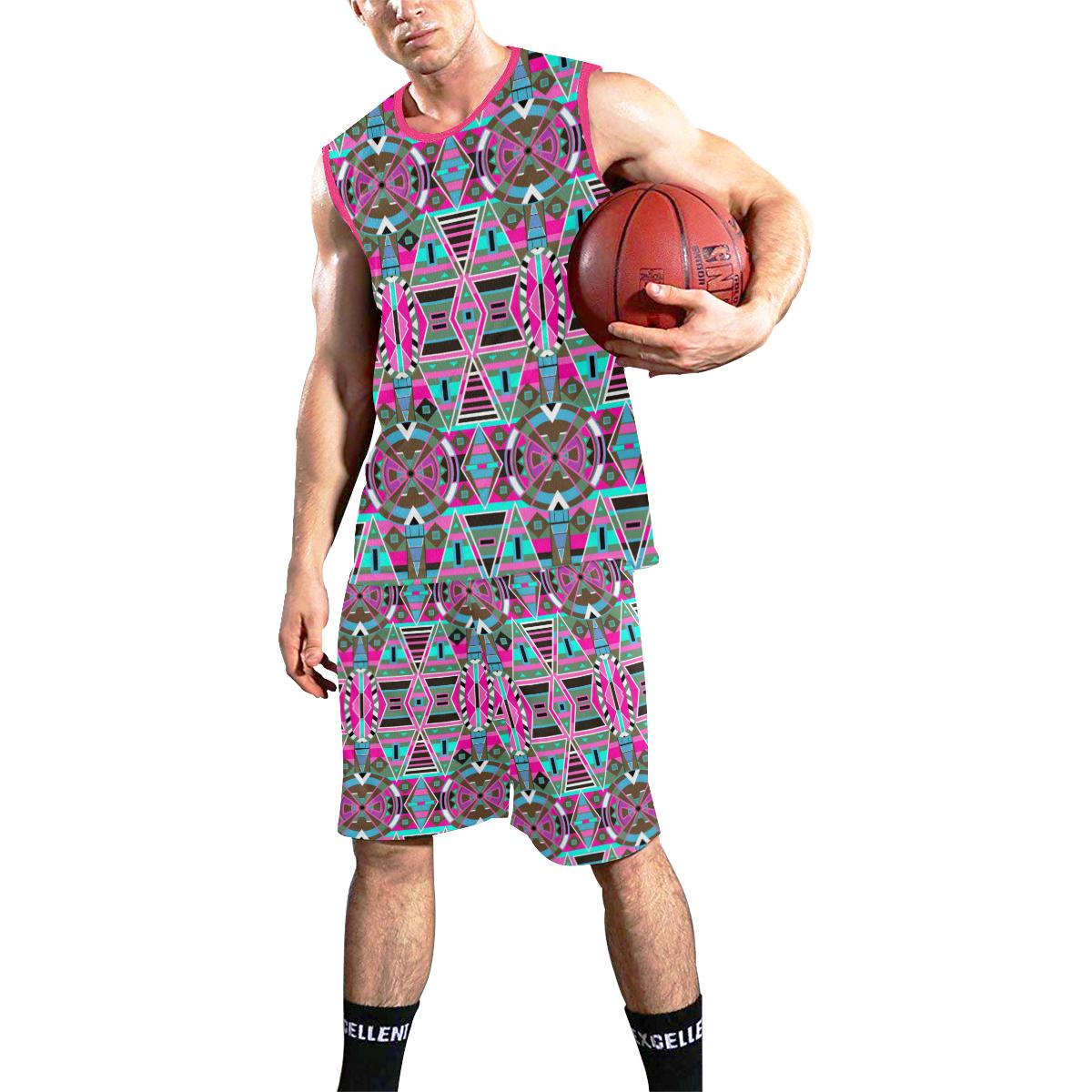 Blood Captive Large All Over Print Basketball Uniform Basketball Uniform e-joyer 