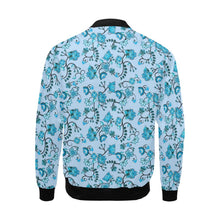 Load image into Gallery viewer, Blue Floral Amour All Over Print Bomber Jacket for Men (Model H19) All Over Print Bomber Jacket for Men (H19) e-joyer 
