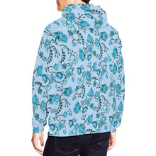 Load image into Gallery viewer, Blue Floral Amour All Over Print Hoodie for Men (USA Size) (Model H13) All Over Print Hoodie for Men (H13) e-joyer 
