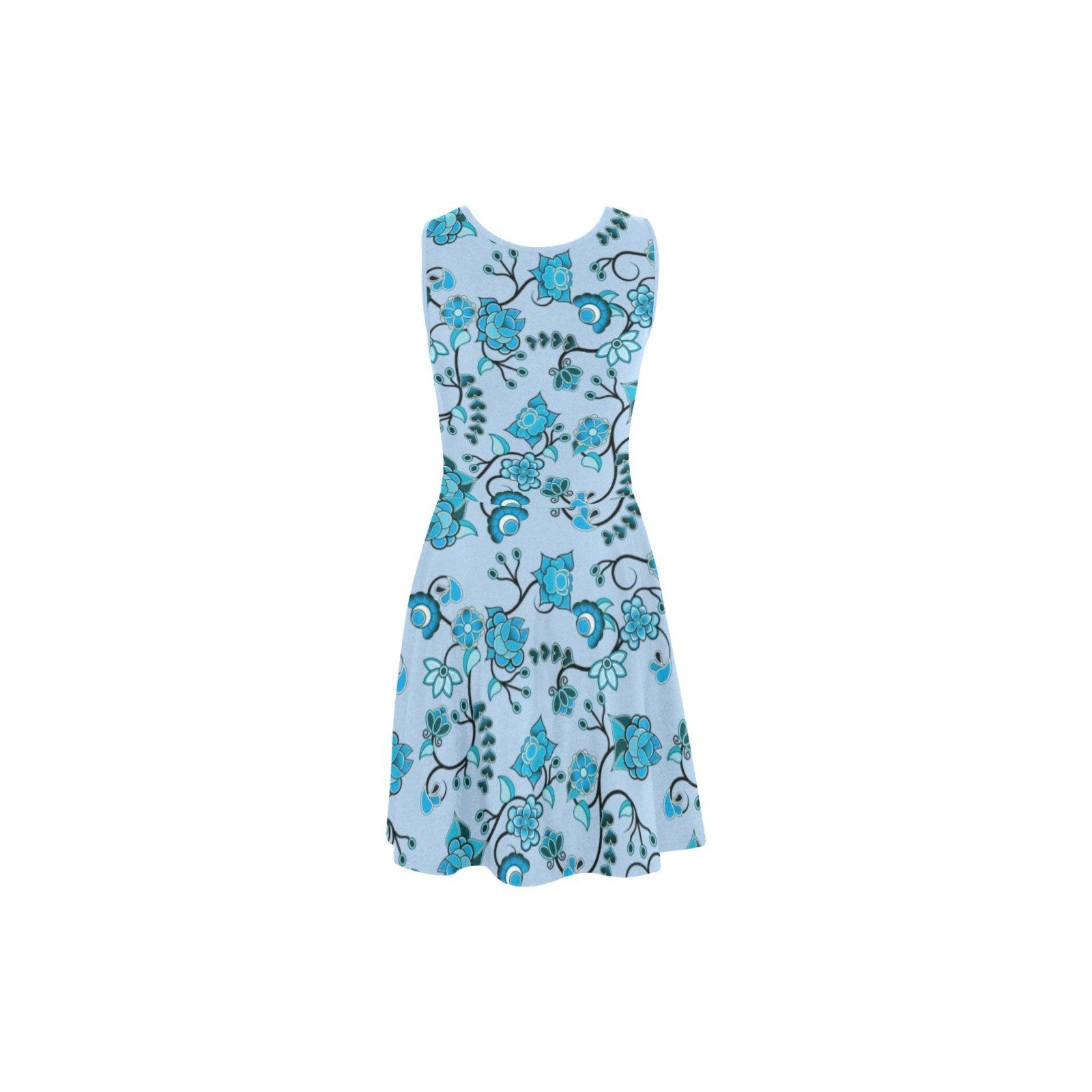 Blue Floral Amour Atalanta Sundress (Model D04) Atalanta Sundress (D04) e-joyer 