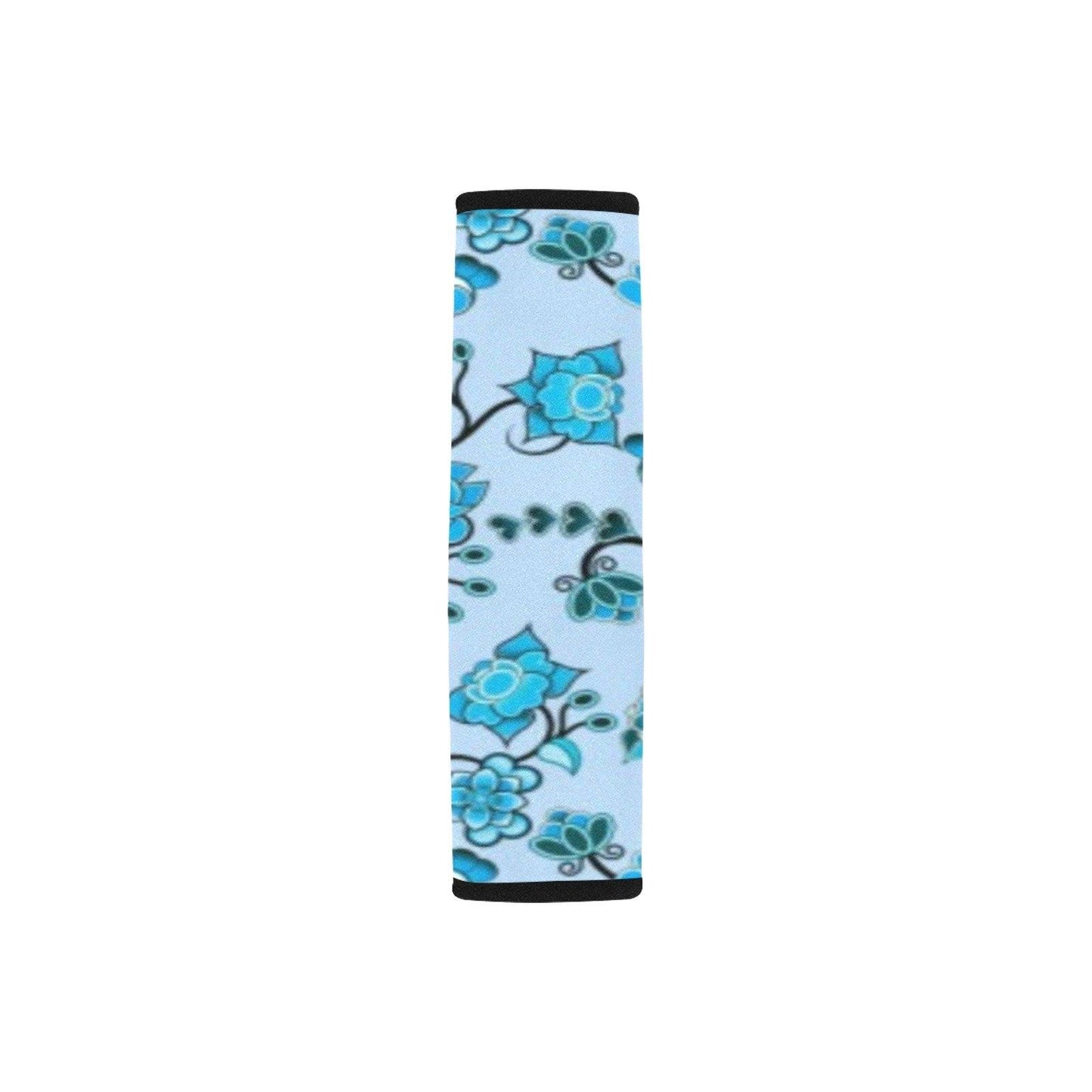 Blue Floral Amour Car Seat Belt Cover 7''x12.6'' (Pack of 2) Car Seat Belt Cover 7x12.6 (Pack of 2) e-joyer 