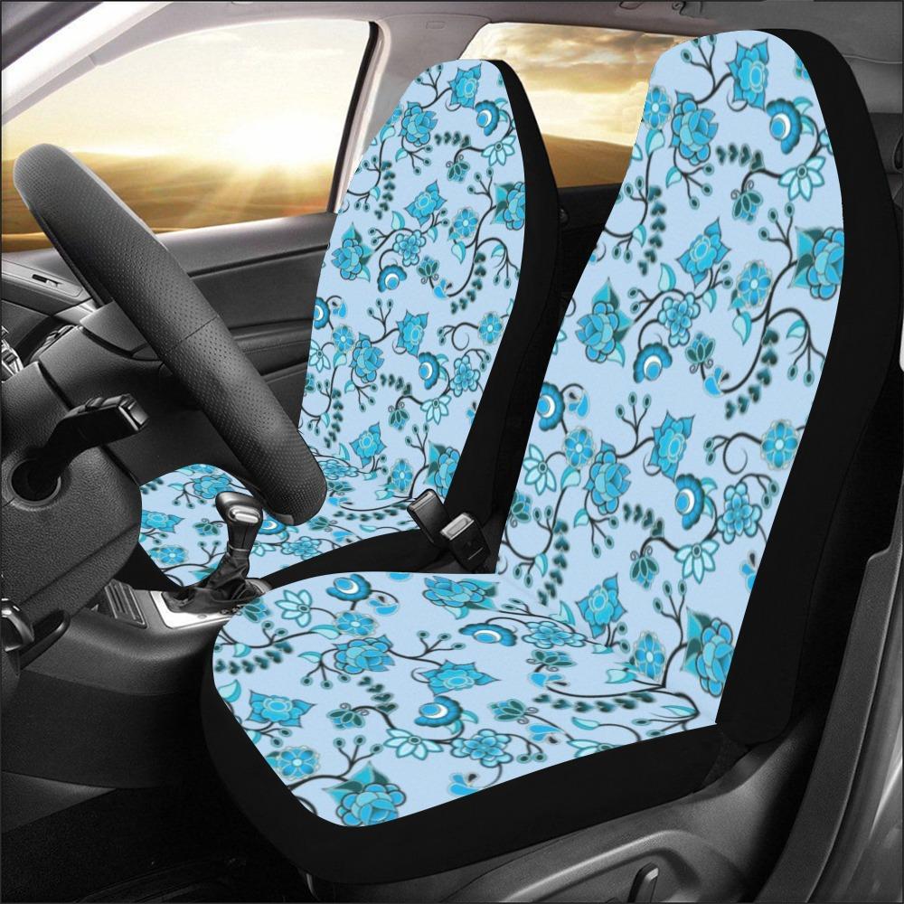 Blue Floral Amour Car Seat Covers (Set of 2) Car Seat Covers e-joyer 