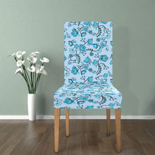 Load image into Gallery viewer, Blue Floral Amour Chair Cover (Pack of 4) Chair Cover (Pack of 4) e-joyer 
