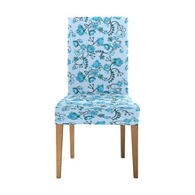 Load image into Gallery viewer, Blue Floral Amour Chair Cover (Pack of 4) Chair Cover (Pack of 4) e-joyer 
