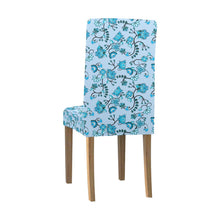 Load image into Gallery viewer, Blue Floral Amour Chair Cover (Pack of 4) Chair Cover (Pack of 4) e-joyer 
