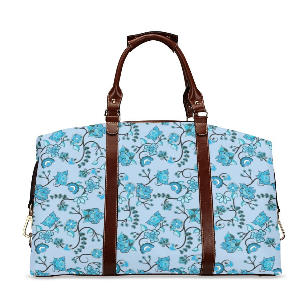 Blue Floral Amour Classic Travel Bag (Model 1643) Remake Classic Travel Bags (1643) e-joyer 