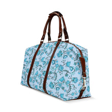 Load image into Gallery viewer, Blue Floral Amour Classic Travel Bag (Model 1643) Remake Classic Travel Bags (1643) e-joyer 
