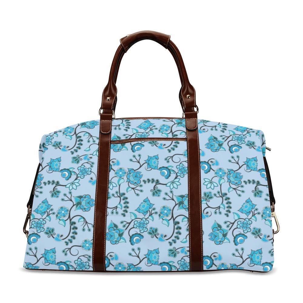 Blue Floral Amour Classic Travel Bag (Model 1643) Remake Classic Travel Bags (1643) e-joyer 