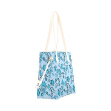 Load image into Gallery viewer, Blue Floral Amour Clover Canvas Tote Bag (Model 1661) Clover Canvas Tote Bag (1661) e-joyer 
