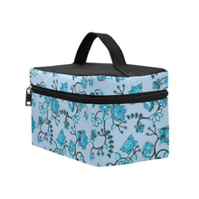 Load image into Gallery viewer, Blue Floral Amour Cosmetic Bag/Large (Model 1658) Cosmetic Bag e-joyer 
