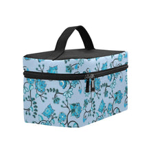 Load image into Gallery viewer, Blue Floral Amour Cosmetic Bag/Large (Model 1658) Cosmetic Bag e-joyer 
