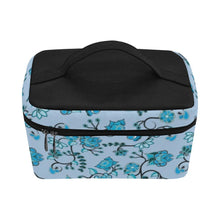 Load image into Gallery viewer, Blue Floral Amour Cosmetic Bag/Large (Model 1658) Cosmetic Bag e-joyer 
