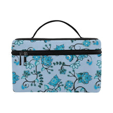 Load image into Gallery viewer, Blue Floral Amour Cosmetic Bag/Large (Model 1658) Cosmetic Bag e-joyer 
