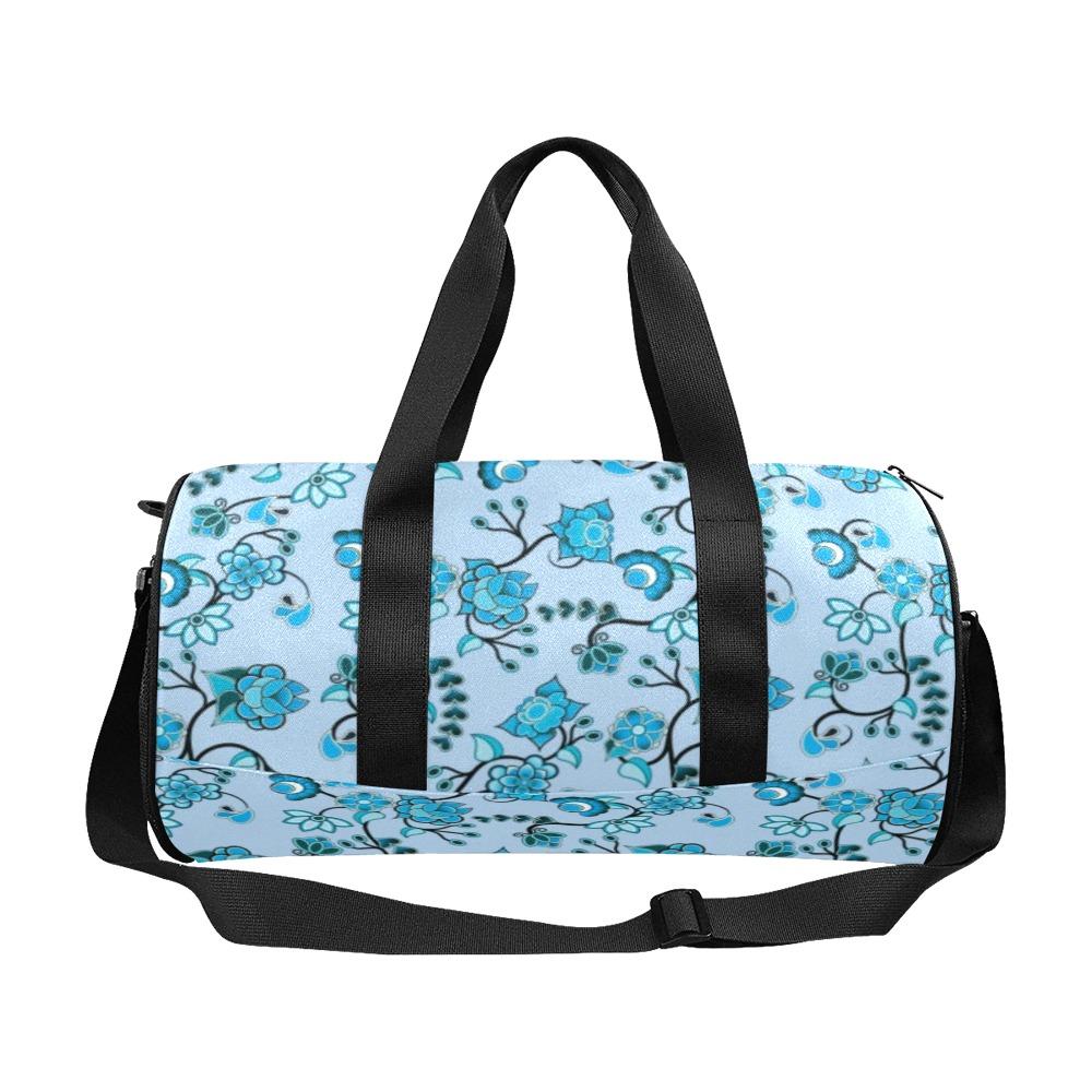 Blue Floral Amour Duffle Bag (Model 1679) Duffle Bag (1679) e-joyer 