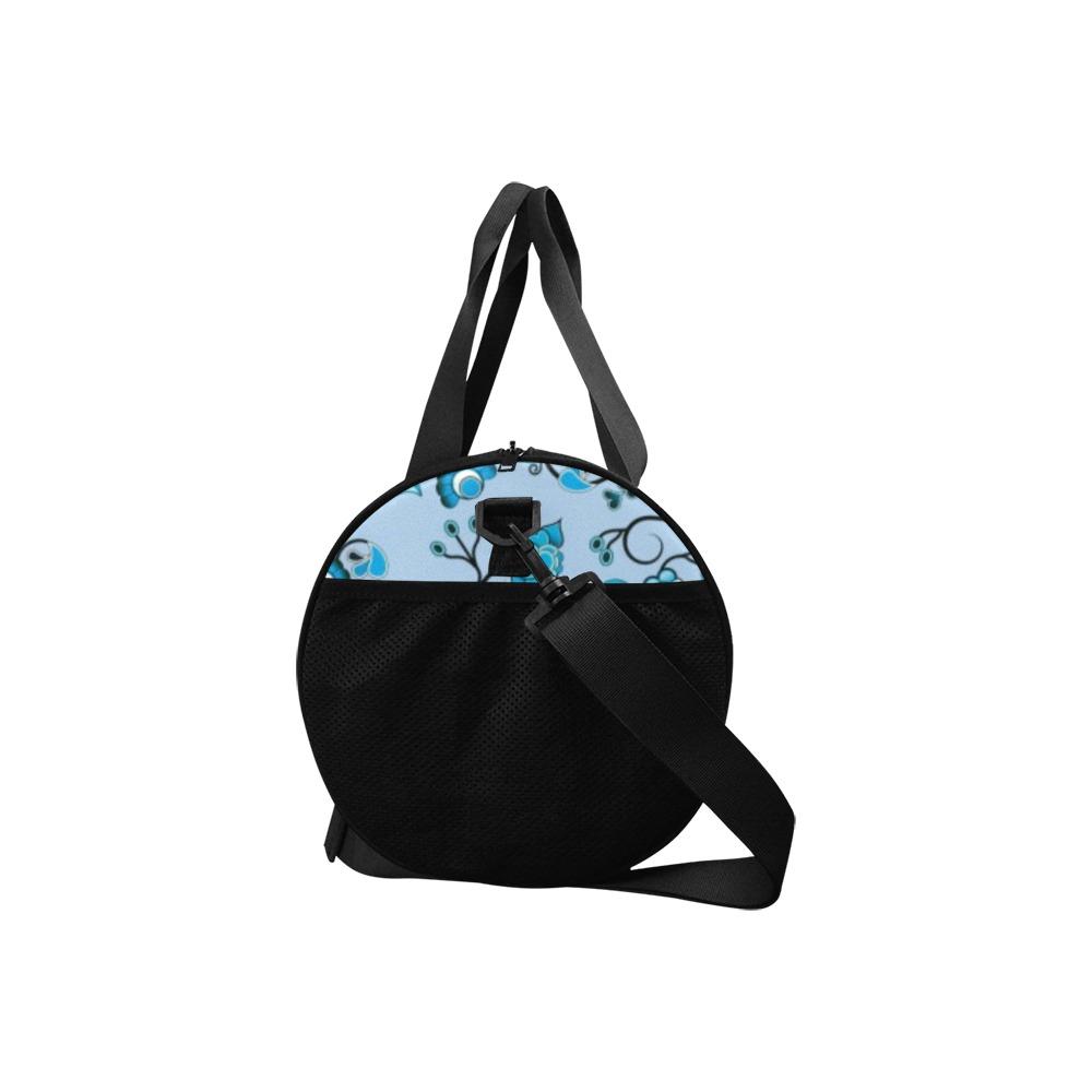 Blue Floral Amour Duffle Bag (Model 1679) Duffle Bag (1679) e-joyer 