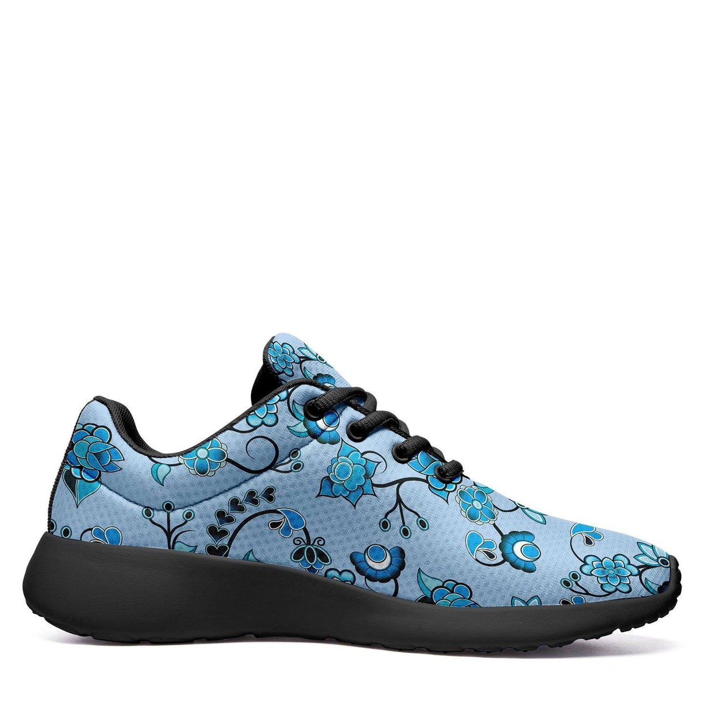 Blue Floral Amour Ikkaayi Sport Sneakers ikkaayi Herman 