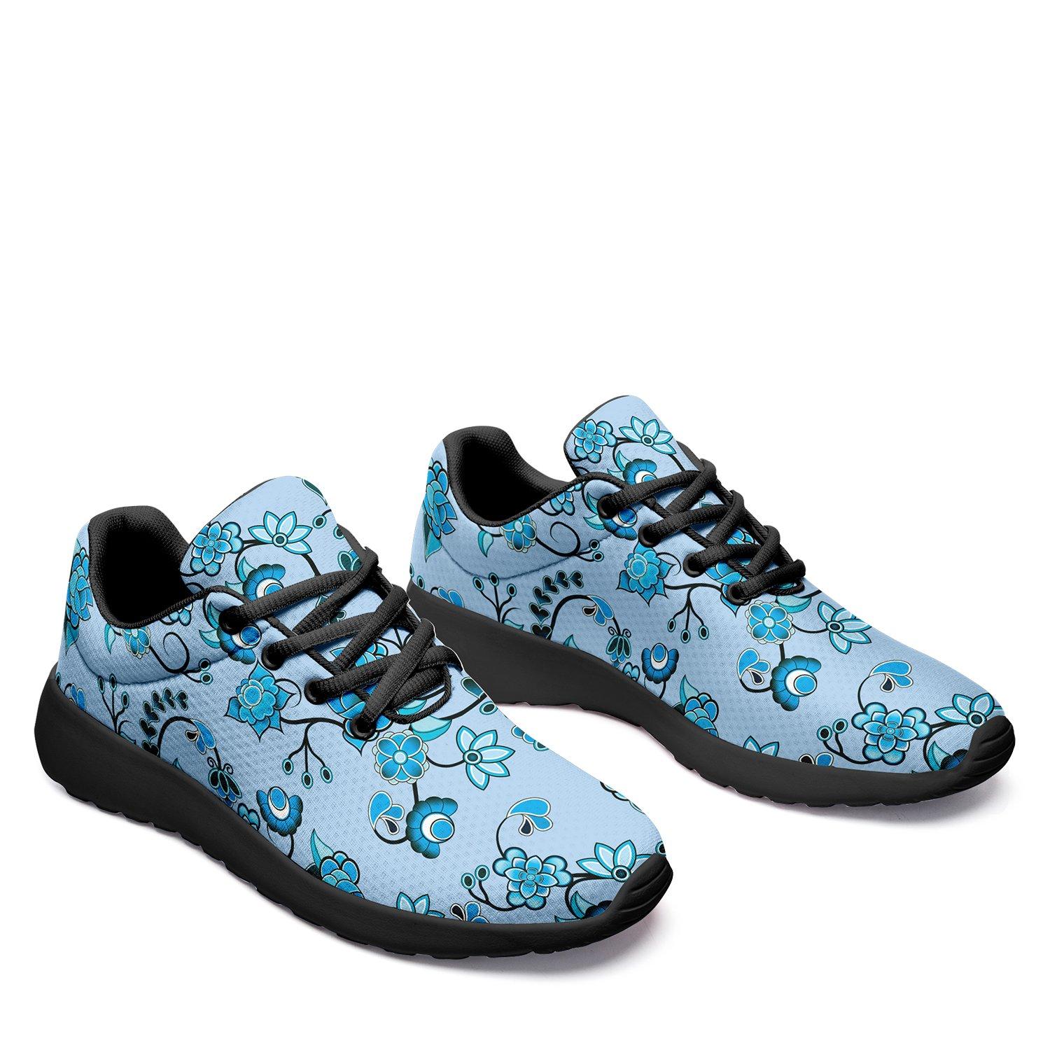 Blue Floral Amour Ikkaayi Sport Sneakers ikkaayi Herman 