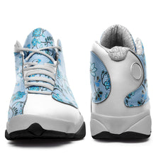 Load image into Gallery viewer, Blue Floral Amour Isstsokini Athletic Shoes Herman 
