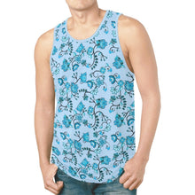 Load image into Gallery viewer, Blue Floral Amour New All Over Print Tank Top for Men (Model T46) New All Over Print Tank Top for Men (T46) e-joyer 
