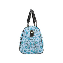 Load image into Gallery viewer, Blue Floral Amour New Waterproof Travel Bag/Large (Model 1639) Waterproof Travel Bags (1639) e-joyer 

