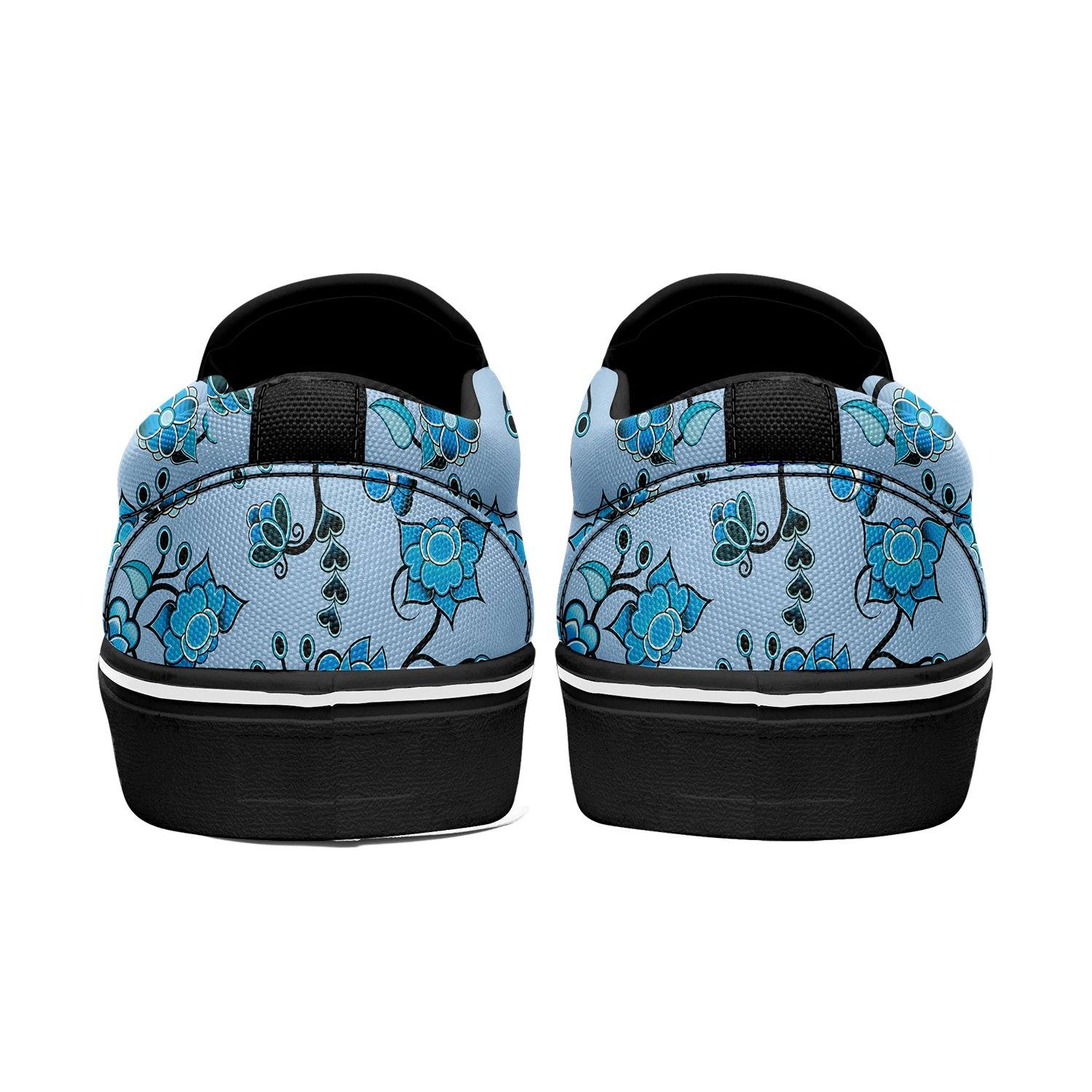 Blue Floral Amour Otoyimm Canvas Slip On Shoes otoyimm Herman 