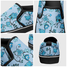 Load image into Gallery viewer, Blue Floral Amour Otoyimm Canvas Slip On Shoes otoyimm Herman 
