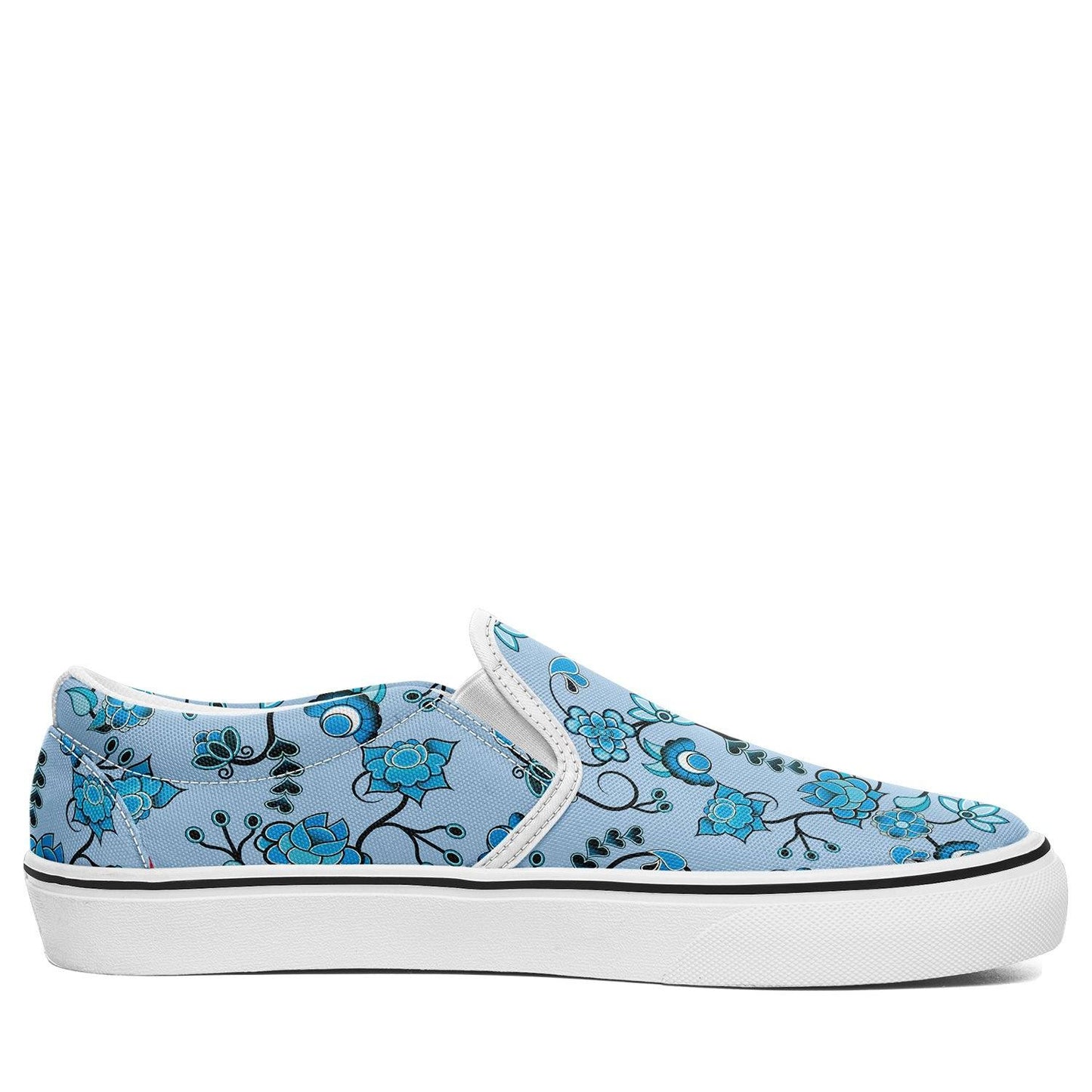 Blue Floral Amour Otoyimm Canvas Slip On Shoes otoyimm Herman 