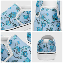 Load image into Gallery viewer, Blue Floral Amour Otoyimm Canvas Slip On Shoes otoyimm Herman 
