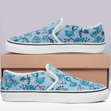 Load image into Gallery viewer, Blue Floral Amour Otoyimm Canvas Slip On Shoes otoyimm Herman 
