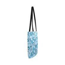 Load image into Gallery viewer, Blue Floral Amour Reusable Shopping Bag Model 1660 (Two sides) Shopping Tote Bag (1660) e-joyer 
