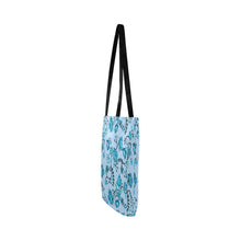 Load image into Gallery viewer, Blue Floral Amour Reusable Shopping Bag Model 1660 (Two sides) Shopping Tote Bag (1660) e-joyer 
